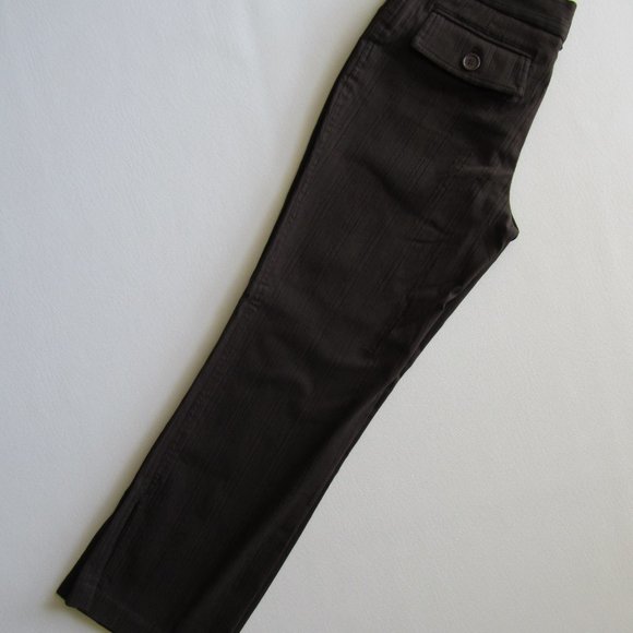 New Women’s Dalia Collection Brown Petite Straight Leg Pants size 10P - Picture 13 of 15